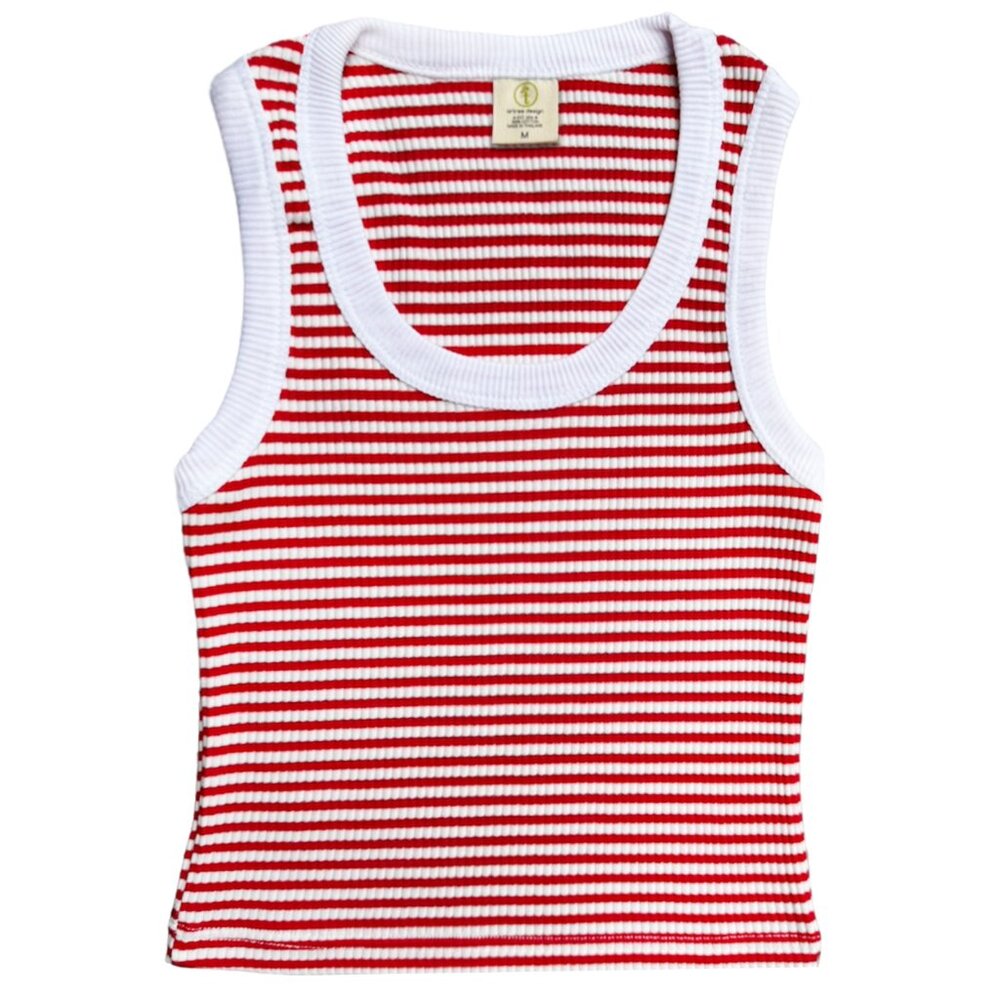 Tank Tops for Women Sleeveless Womens Ribs Red Tank Top Ribbed Fitted